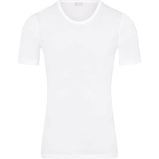HANRO Herren T-Shirt weiß Baumwolle & Mix unifarben