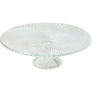 Flad Plade Home ESPRIT Gennemsigtig Krystal 31 x 31 x 9,5 cm