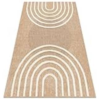 SPARK 0688A beige / fløde tæppe - Geometrisk, sisal, strukturel 180x270 cm