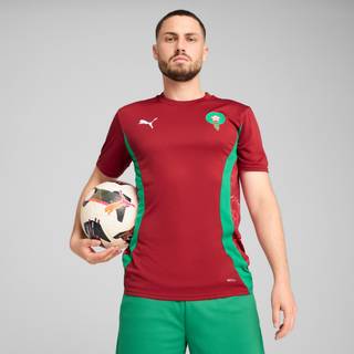 Men&#39;s Puma Morocco Pre-match Jersey, Red, Size S, Sport - Archive Green - S