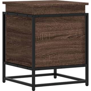 Opbevaringsboks Med Låg 100X40X51,5 Cm Konstrueret Træ - Brun eg / 40 x 40 x 51.5 cm