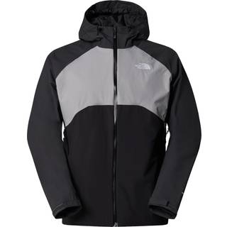 The North Face Men's Stratos Hooded Jacket TNF Black/Meld Grey/Asphalt Grey, Chiffon Yellow/Sugary Pnk, XL