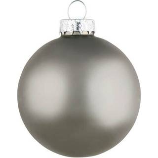 Julekugler i glas 8cm 6-pak - Sølv