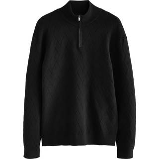 Next Normal pasform Soft Touch Premium Quarter Zip Trøje