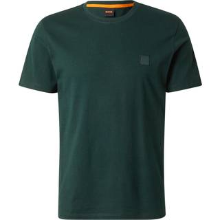 T-shirt i bomuldsjersey med tone-i-tone-mærke