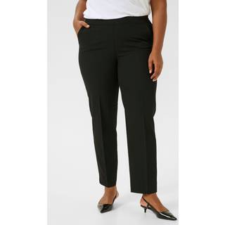Kaffe Curve Kcsakira Long Pants Bukser 10581088 Black Deep (42)