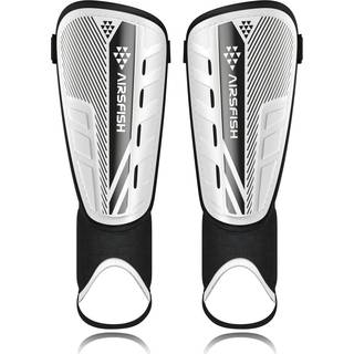 Opgraderede fodboldskinner til b?rn ungdom Voksne CE Certified Airsfish Shin Guard Sleeves Protection Gear til drenge Girls Soccer Games Eva Cush