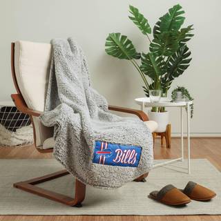 Foco Buffalo Bills NFL Big Logo Cloud Sherpa Tæppe