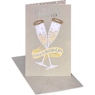 Amerikanske hilsener p? jubil?umskortet for for?ldre (k?rlighed er v?rd at holde)