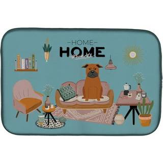 """" Caroline's Treasures CK7956DDM Kinesisk Chongqing Dog Sweet Home Dish-Drying-Mats 14 X 21 Multicolor """"