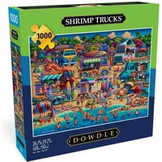 Buffalo Games - Dowdle - Rejerbiler - 1000 Piece Jigsaw -puslespil til voksne -udfordrende puslespil perfekt til spilaftener - Færdig størrelse e