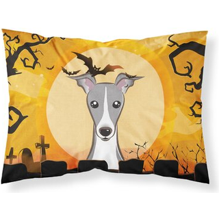 """" Caroline's Treasures BB1794Pillowcase Halloween Italian Greyhound Fabric Standard Pillowcase Large Multicolor """"