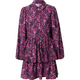 YAS - Yasisa Ls Shirt Dress - 4773116 Black Pink Petita Print