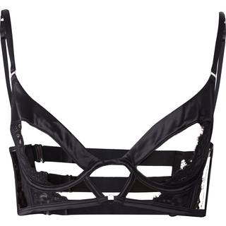 Hunkemöller Ikke-formstøbt longline-bøjle-bh Nisha sort - 75B