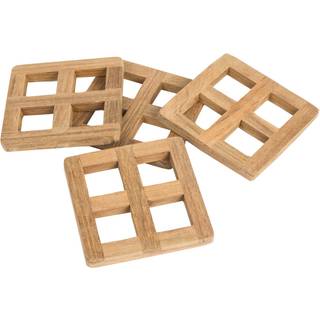 s?t p? fire 3,00 """" firkantet tr? coaster