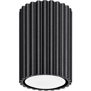 Loftslampe Karbon SOLLUX LIGHTING, dæmpbar, Sort, Stue/spisestue, Aluminium, Moderne