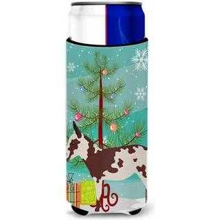 """"Caroline's Treasures American Spotted Donkey Christmas Dekorative Can Hugger Slim Multicolor""""