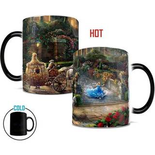 Morphing Mugs Disney - Askepot - Clock Strikes Midnight - Thomas Kinkade - One 11 Oz Color ?ndring af varmef?lsomme keramiske krus - Billede afsl