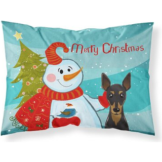 """" Caroline's Treasures BB1860Pillowcase Snowman med Min Pin Stof Standard Pillowcase Large Multicolor """"