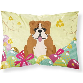 Påskeæg Engelsk Bulldog Red White Stof Standard Pillowcase