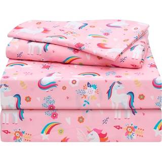 Joiedomi Kids Full Sheet Set Unicorn - 4 Stown Soft Microfiber Bed Seng