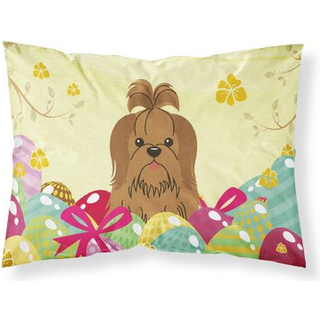 Påskeæg shih tzu sølv chokolade stof standard pillowcase