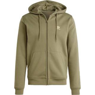 Trefoil Essentials Full-Zip hættetrøje - Olive Strata - XS