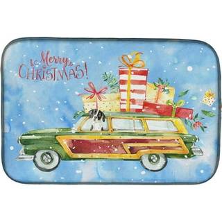 """" Caroline's Treasures CK2405DDM Merry Christmas English Pointer Dish-Drying-Mats 14x21 Multicolor """"