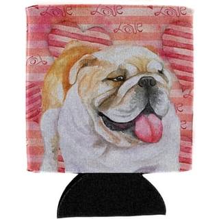 """" Caroline's Treasures English Bulldog Love Decorative Can Hugger Multicolor """"