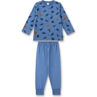 Sanetta Kid's Pyjama Long AOP 233560 Pyjamas Børn størrelse 128 farve blå