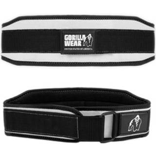 4 Inch Womens Lifting Belt, black/white, large