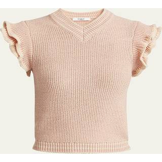 Chloé Ruffled wool top - pink - L