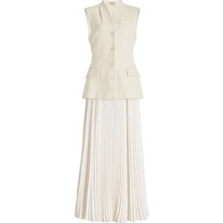 Simkhai Georgina pleated maxi dress - white - M/L