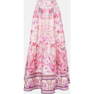 Camilla Floral embellished silk maxi skirt - pink - S