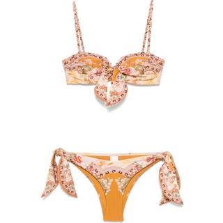 Zimmermann Wylie Scarf Tie floral bikini - yellow - M