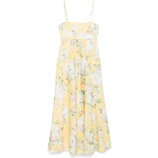 Zimmermann Acacia floral linen midi dress - purple - S