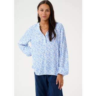 Kaffe KAmathilde Bluse - Blå - Str 36 - Damer
