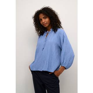 Kaffe KAlianna Bluse - Blå - Str 44 - Damer