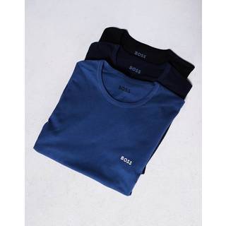 BOSS BOSS Black/Navy/Blue 100% Cotton T-Shirts 3 Pack