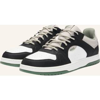 Sneakers i blandede materialer med ripstop og imiteret ruskind