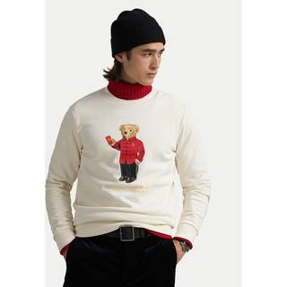 Polo Ralph Laurentil mænd. 710961598001 Lunar New Year Polo Bear beige trøje (S), Casual, Bomuld
