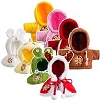 Cape & Hoodie Outfit Set til Eilik - 4 PCS Furry Hoodie i fire farver og 4 stk. Furry Pet Cape i fire stilarter. Ideel til at kl?de Eilik og ande