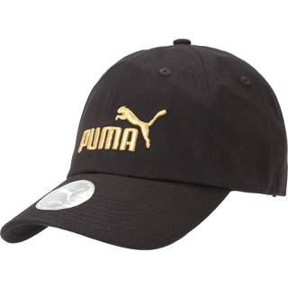 PUMA ESS No.1 Logo Baseball Cap, Accessories, Black/Gold/Logo, OSFA