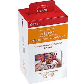 Canon RP-108 Color Ink/Paper Set kompatibelt med Selphy CP910/CP820/CP1200/CP1300/CP1500