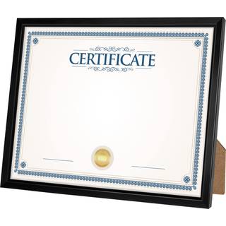 Giverny 8.5x11 Billedrammer Sorte fotorammer til væg eller bordplade Display Simpel design Blandende finish Ramme perfekt til boligdekorationskon