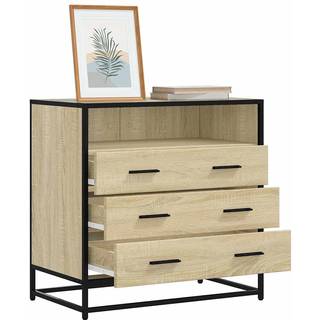 Kommode 70X41X70 Cm Konstrueret Træ Etræsfarve - Sonoma-eg