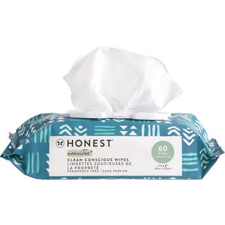 The Honest Company Rengr bevidst uparfumerede servietter | Over 99 % vandkomposterbare plantebaserede babyservietter | Hypoallergen til flsom h