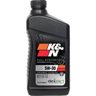 K&N motorolie: 5W-30 syntetisk motorolie: Premium beskyttelse Hj kilometertal 1 kvart
