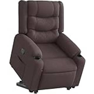 løftestol stof mørkebrun