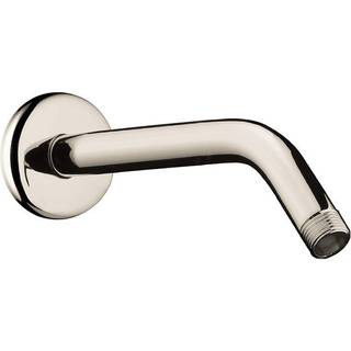 Hansgrohe udvidet l?ngde 9-tommer moderne bruserarm i poleret nikkel til v?gmontering brusehoved 04186833